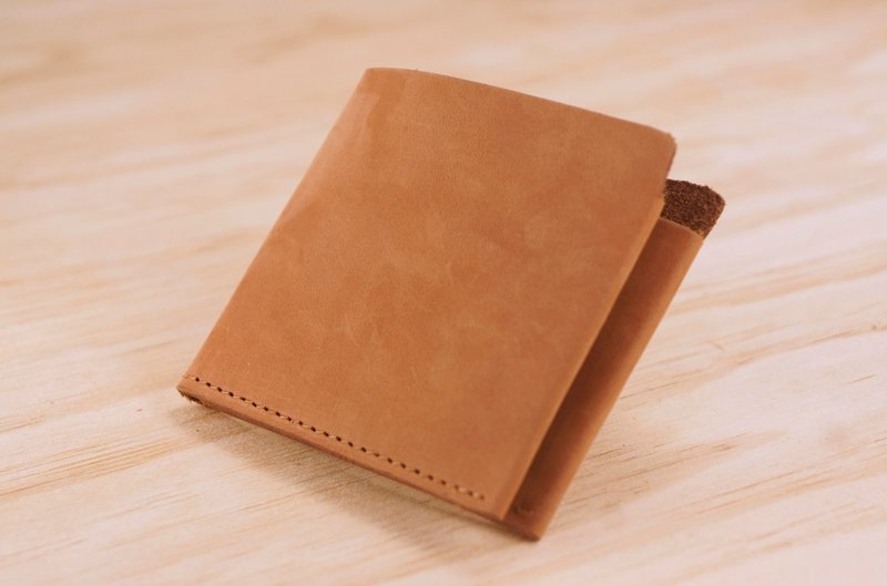 “磨面皮革”专属宝蓝色皮壳零钱包（经典印字） - 零钱包 - 真皮 蓝色