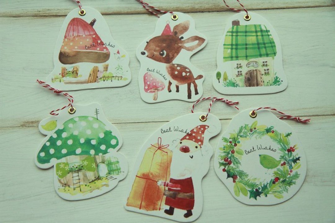fion stewart gift tags（吊卡）-精灵系列 - 卡片/明信片 - 纸 绿色