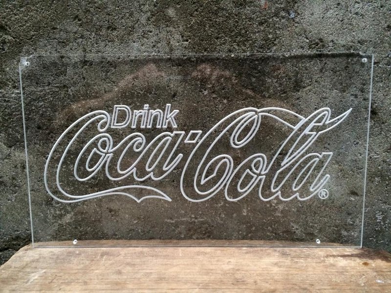 可口可乐COCA-COLA压克力招牌看板装饰板普普风北欧风乡村杂货店zakka工业风柑仔店黑松咖啡摄影 - 墙贴/壁贴 - 压克力 白色