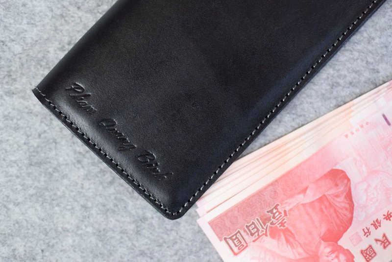 YOURS 真皮3D立体个性长夹  个性黑 无扣B款 - 皮夹/钱包 - 真皮 多色