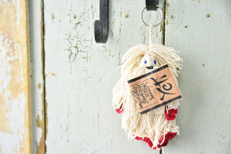 Yeti雪怪钥匙圈＿公平贸易 - 钥匙链/钥匙包 - 棉．麻 白色