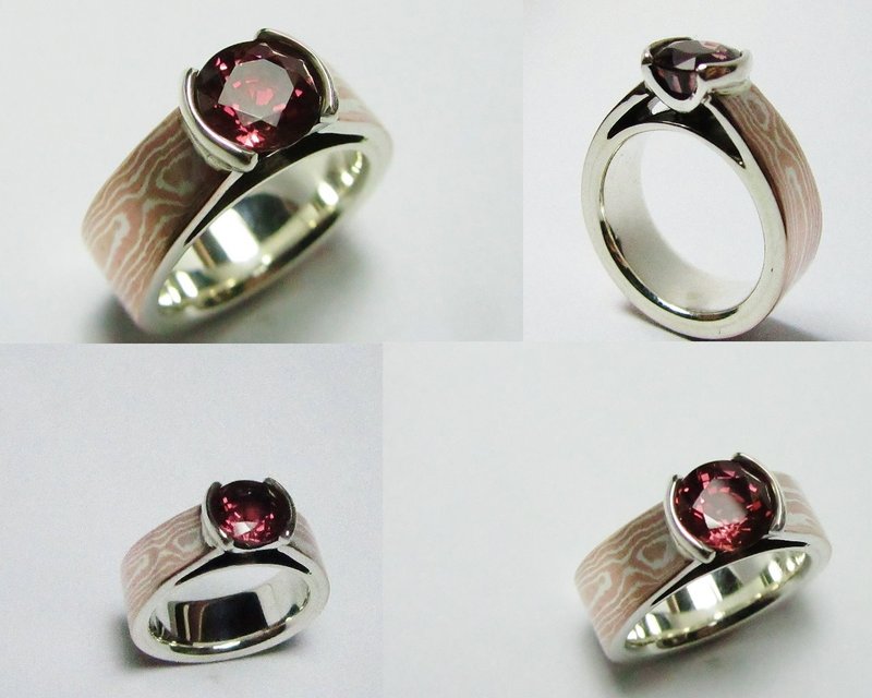 元素47金属工艺~~木目金戒指 13   - 戒指 - 其他金属 