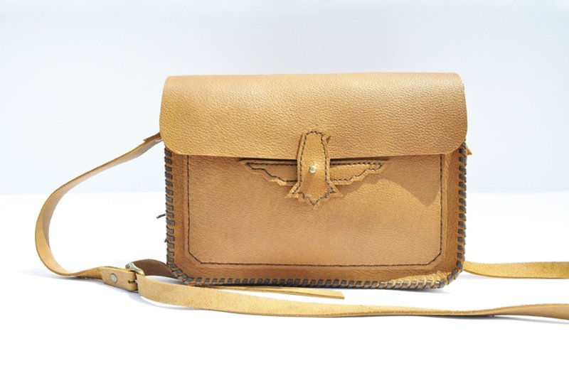 COWFT  Hummingbird Bag 蜂鸟侧背包 - 侧背包/斜挎包 - 真皮 咖啡色