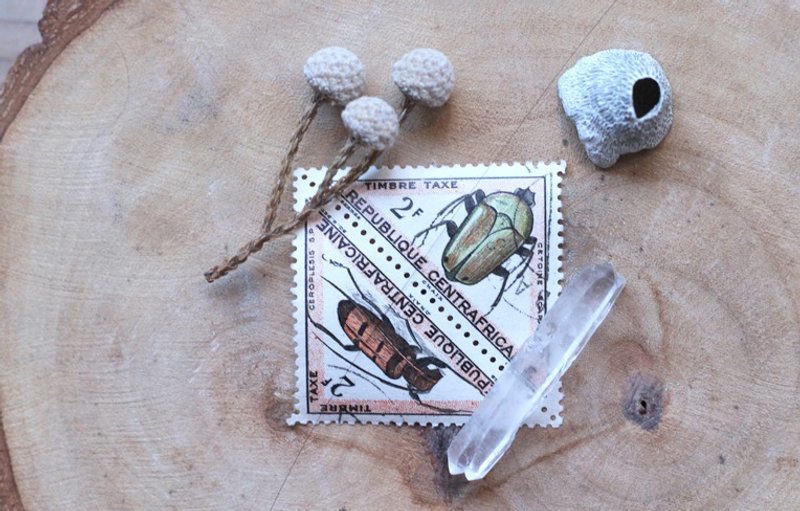 ░ 邮花 ░ 昆虫 - 贴纸 - 纸 橘色