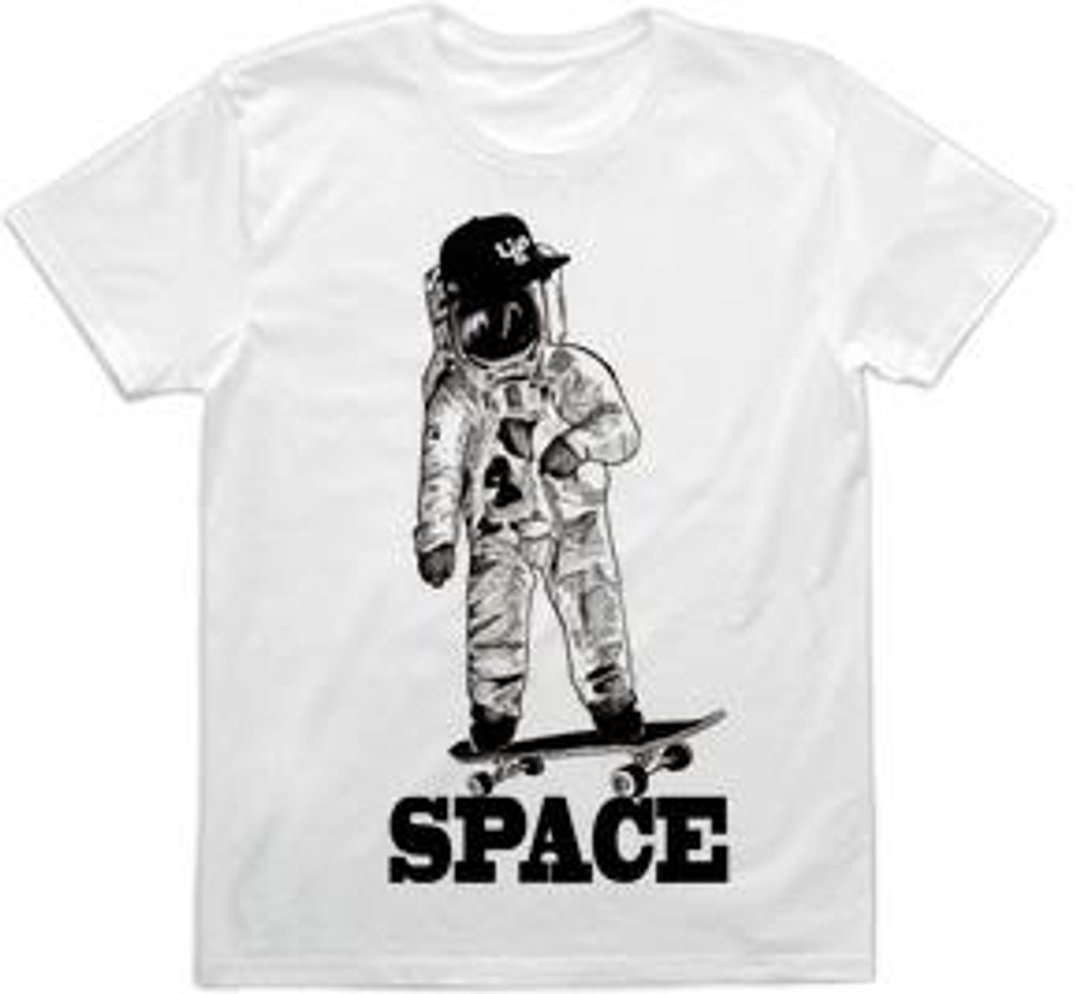 Space Skateboarder (4.3oz) - 男装上衣/T 恤 - 其他材质 
