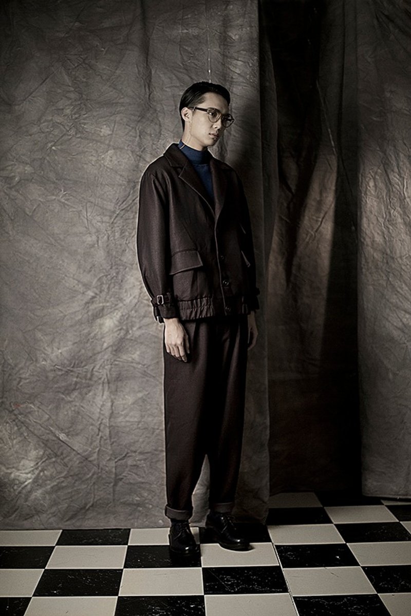 Envol Avec Ning 深紫男款袋鼠裤 - 男士长裤 - 其他材质 多色