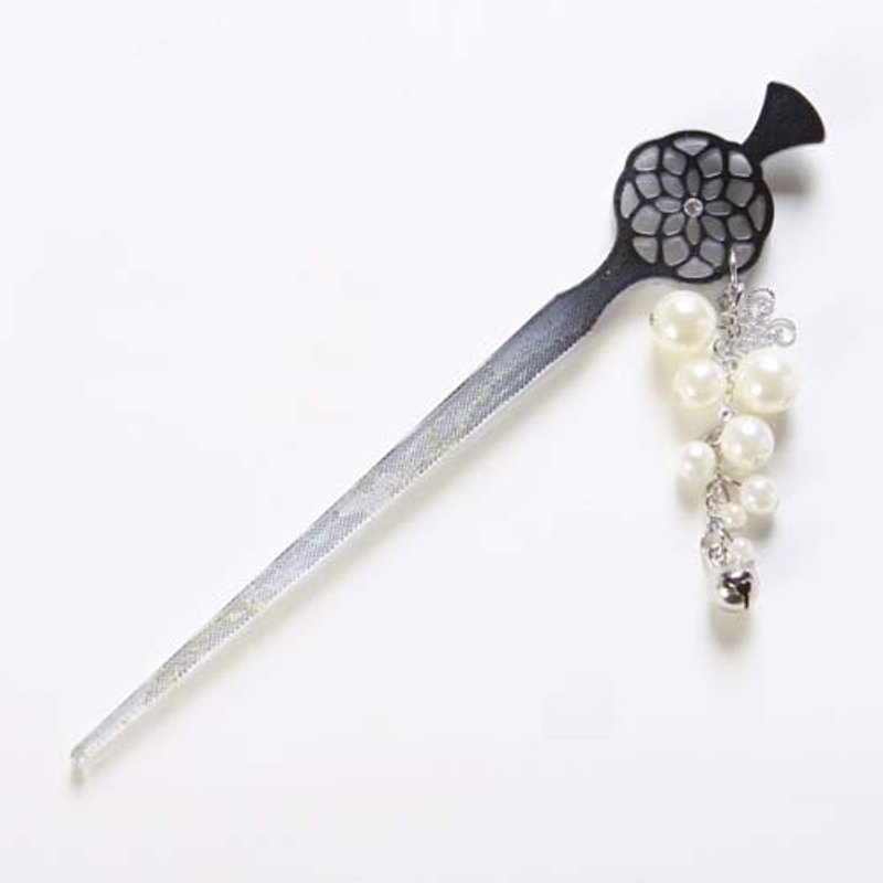 藕遇,渐层金葱,发簪,发钗-黑 - 发饰 - 压克力 黑色