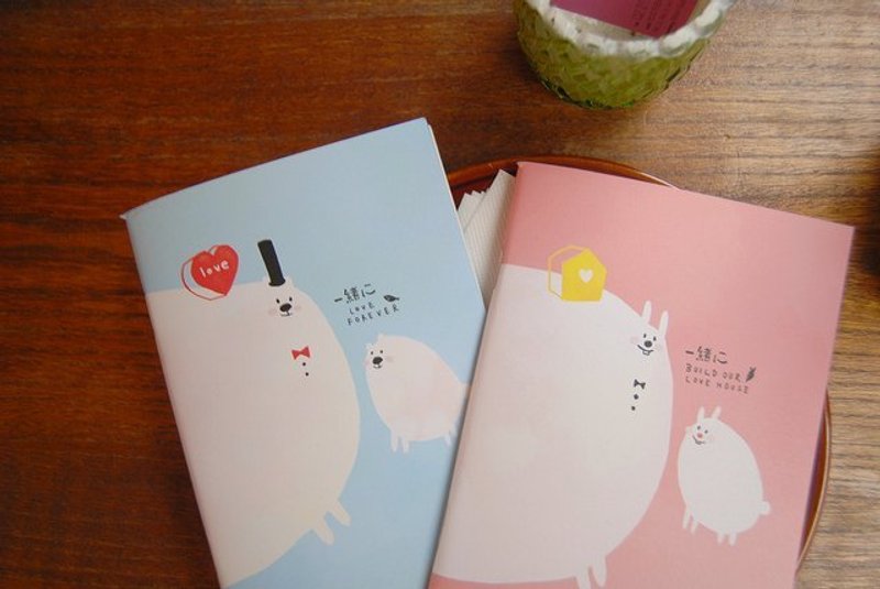 简讯记事本v.2-雪白兔 - 笔记本/手帐 - 纸 粉红色