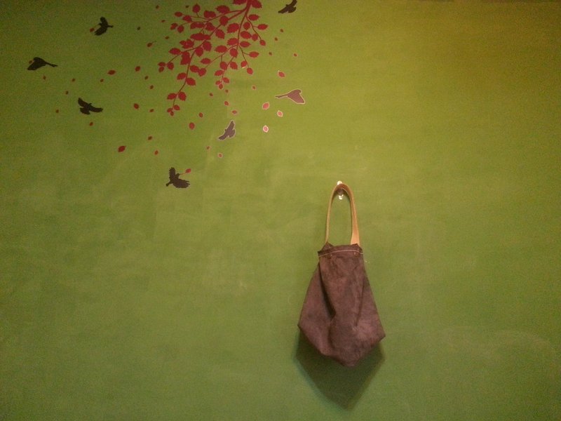 肩背包/手工麂皮肩背包(仅1个) - 侧背包/斜挎包 - 真皮 灰色