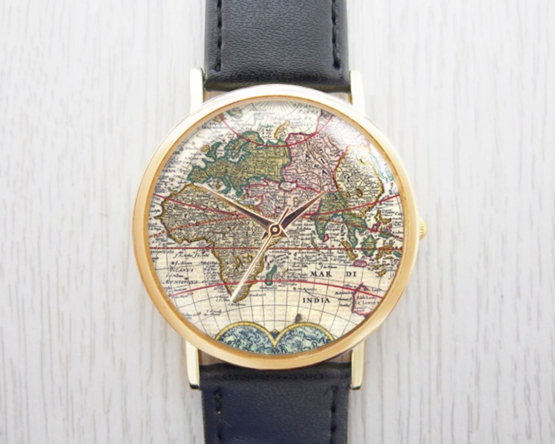 海贼航海地图 - 女表/男表/中性表/配件饰品【Special U Design】 - 男表/中性表 - 其他金属 卡其色