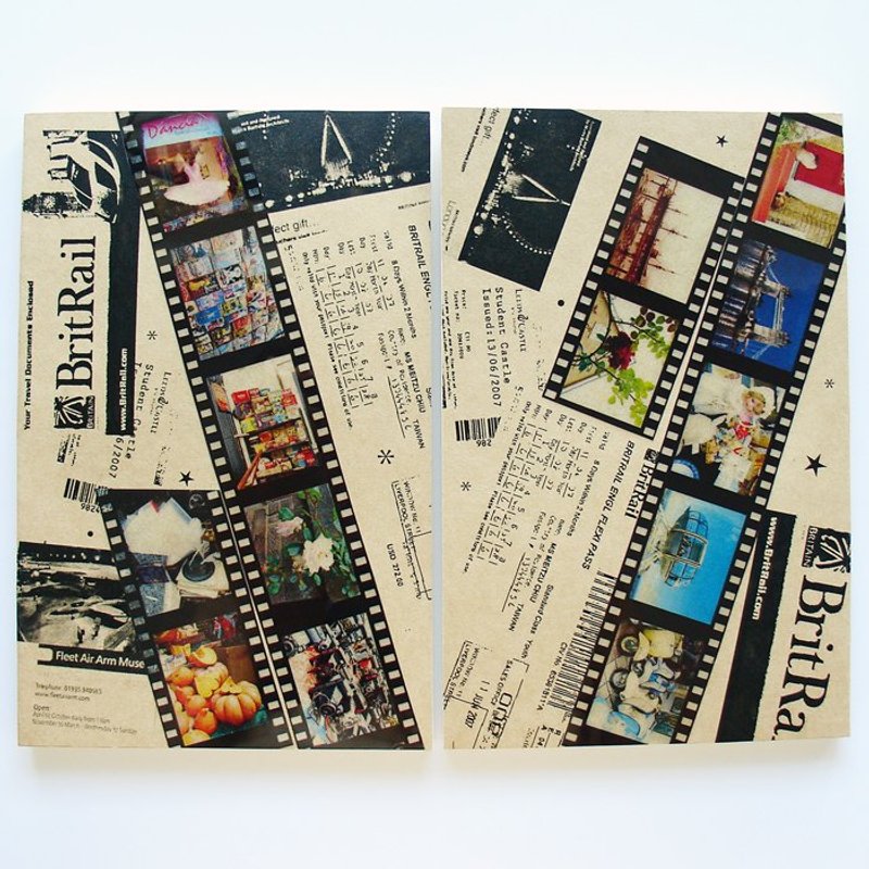 正片概念手工笔记本 - 英国 (大本) - 笔记本/手帐 - 纸 