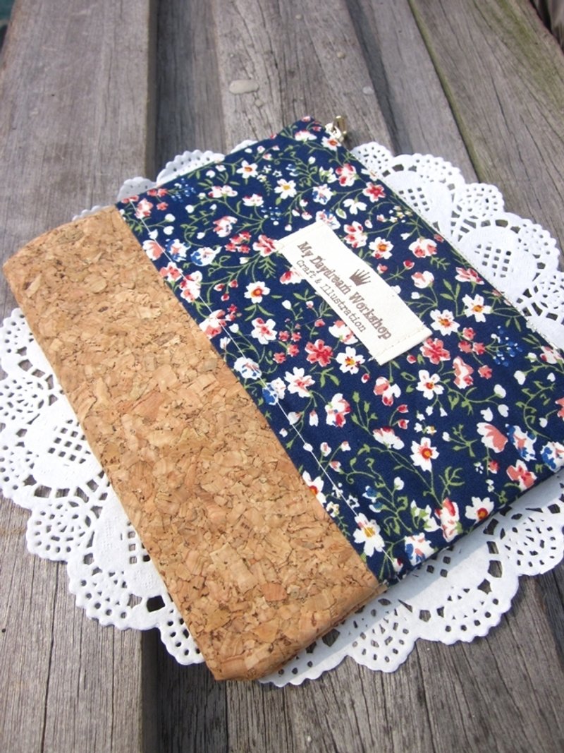 My Daydream Workshop田园清新小碎花拉链收纳包零钱包手拿包 (藍色) - 手拿包 - 其他材质 多色