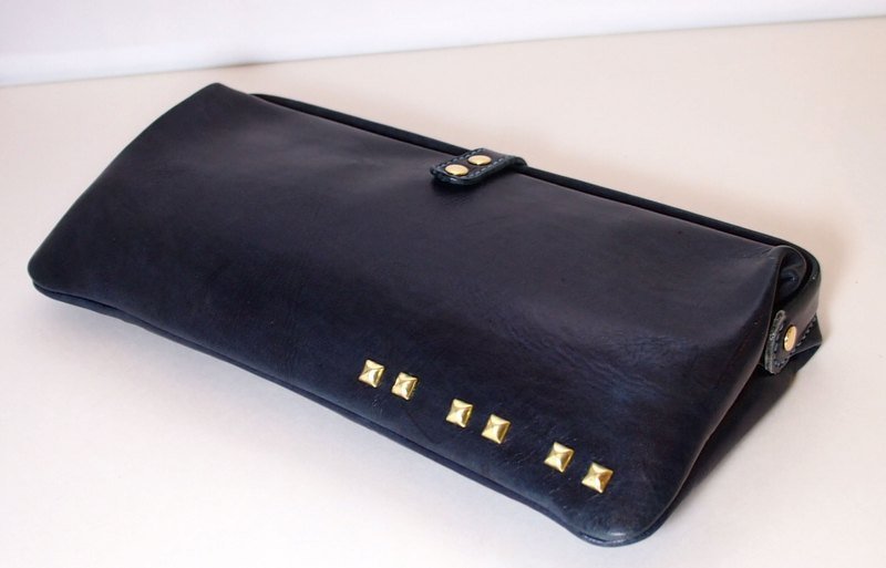 摇滚医生手拿包 - 手拿包 - 真皮 蓝色