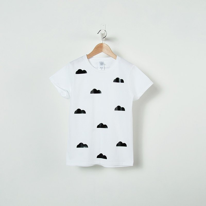 云朵白T恤  T-Shirt - imakokoni - 女装 T 恤 - 棉．麻 蓝色