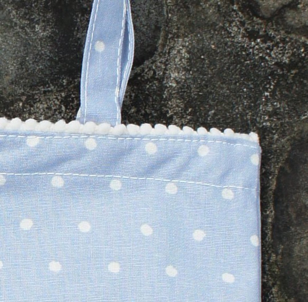 开学优惠:水玉点点手提袋 cloth bag (30 x 34 cm) - 手提包/手提袋 - 其他材质 蓝色