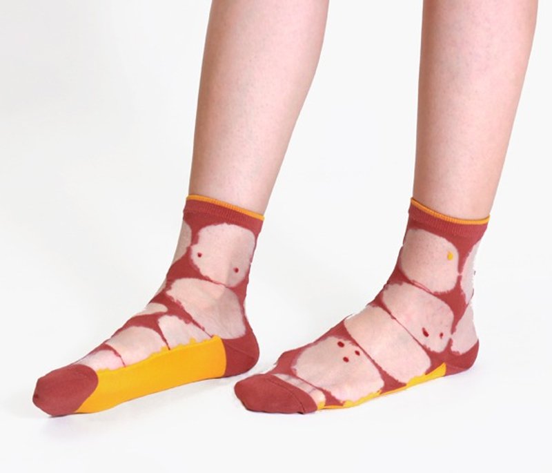 +10・加拾｜夜色3/4袜∠毛毛雨 - 袜子 - 其他材质 