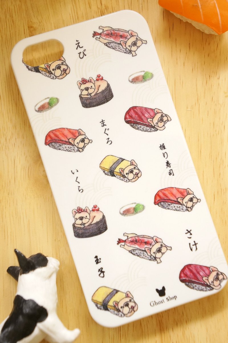 (售完)iPhone 5 / 5S / SE手机壳-法斗寿司 - 手机壳/手机套 - 塑料 白色