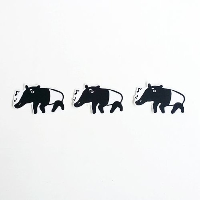 1212玩乐设计 逗趣到处贴 防水贴纸-马来膜 - 贴纸 - 防水材质 黑色