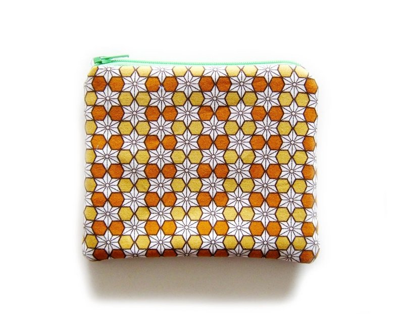 拉链包/零钱包/手机套 麻ノ叶 橘 - 零钱包 - 其他材质 橘色