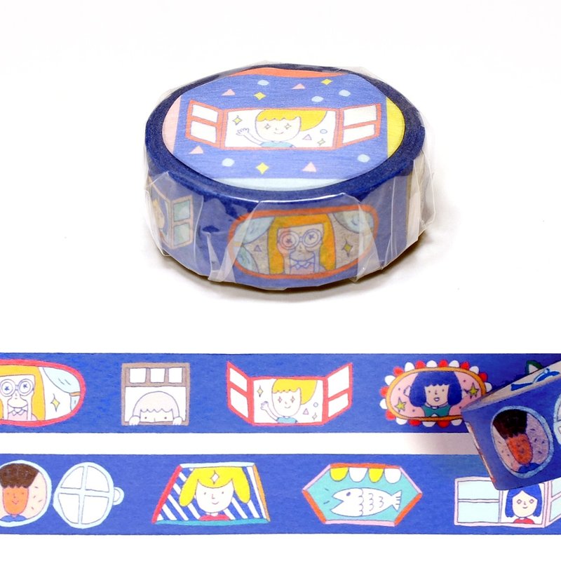 窗户 / 右手超人纸胶带#2 - 纸胶带 - 纸 蓝色