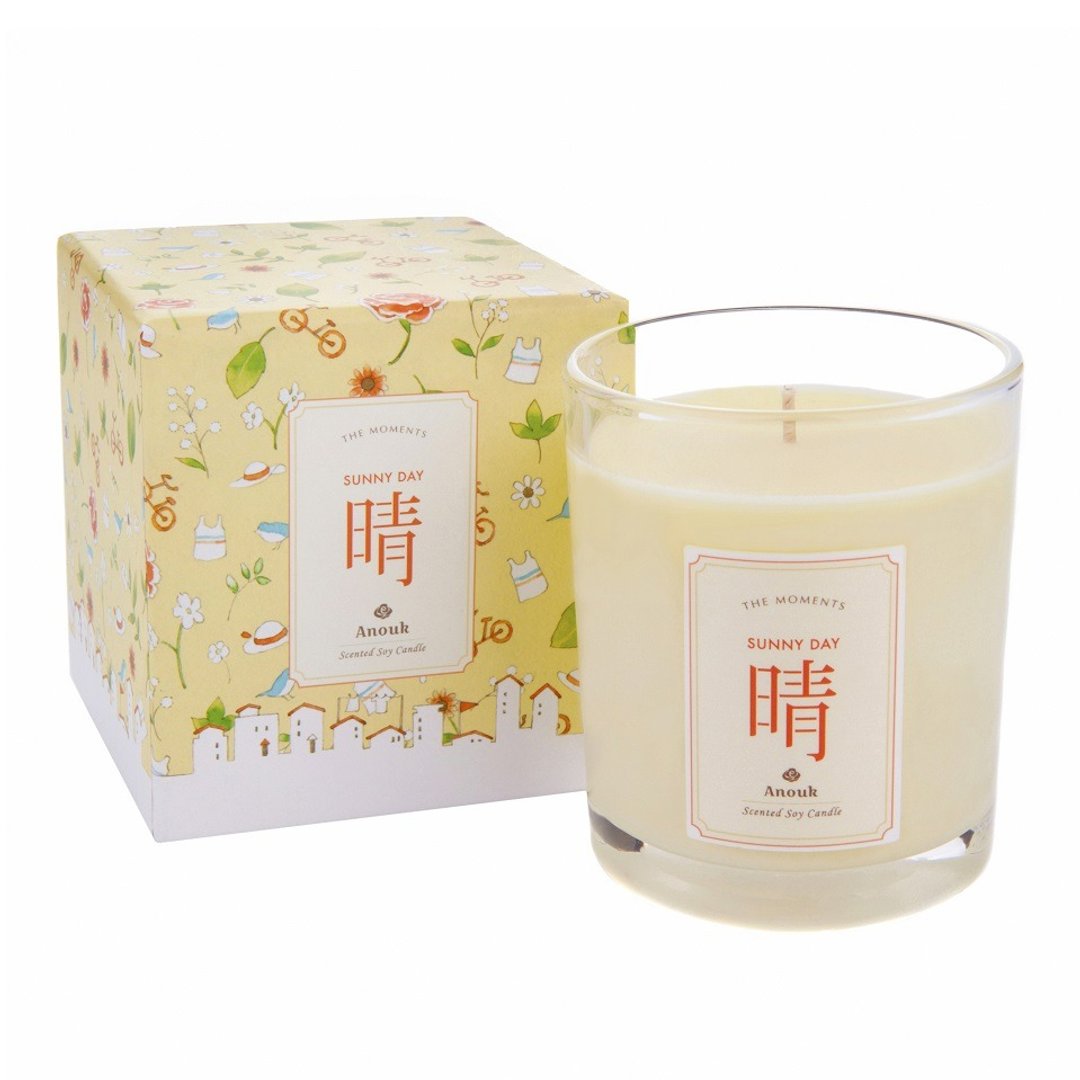 晴 ． 香薰大豆蜡烛 SUNNY DAY Scented Soy Candle - 蜡烛/烛台 - 蜡 黄色