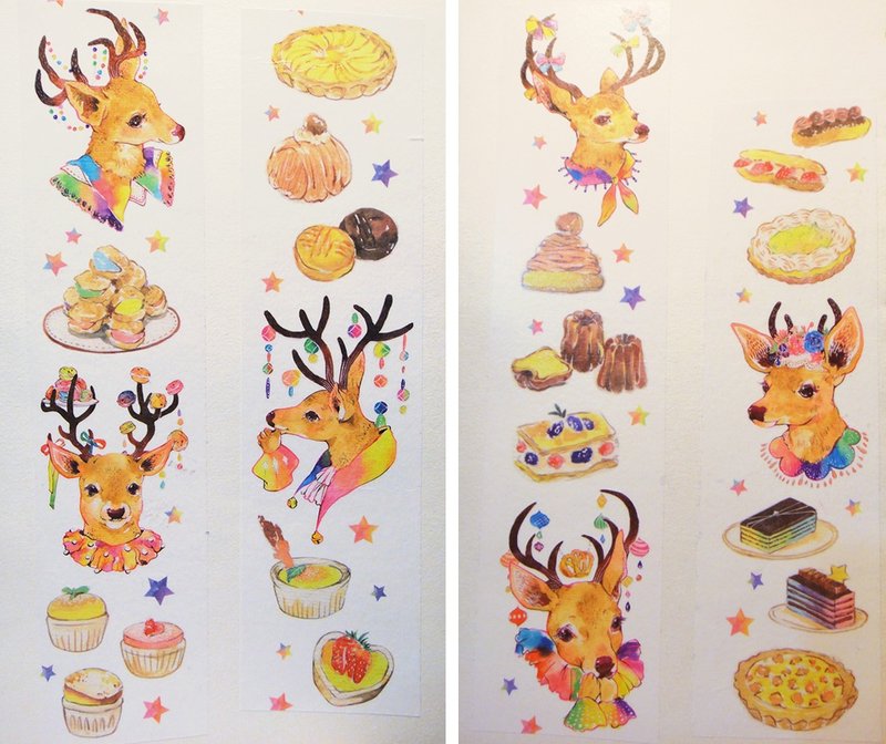 Dessert Deer 国内甜点鹿少量加单 - 纸胶带 - 纸 多色