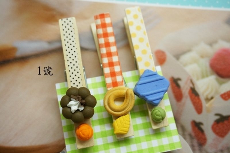 手工制书签木夹(三入一组) - 书签 - 木头 粉红色