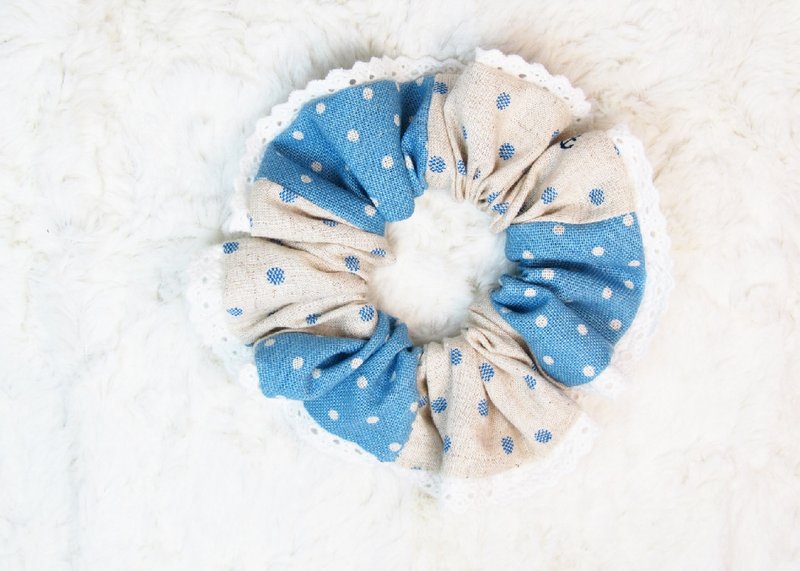 Phancy's手工肥肠圈/发圈[01-Dream navigator梦想领航员] - 发饰 - 其他材质 蓝色