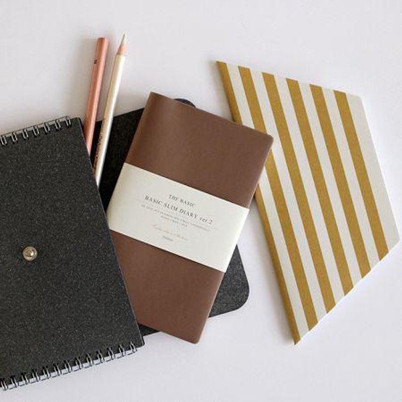 Dessin x Indigo-The basic 手帐周志V.2(无时效)-摩卡,IDG03067 - 笔记本/手帐 - 纸 咖啡色