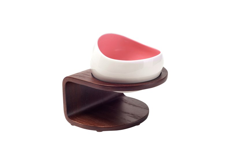 【MYZOO】时空胶囊碗/天使粉 - 碗/碗架 - 木头 红色