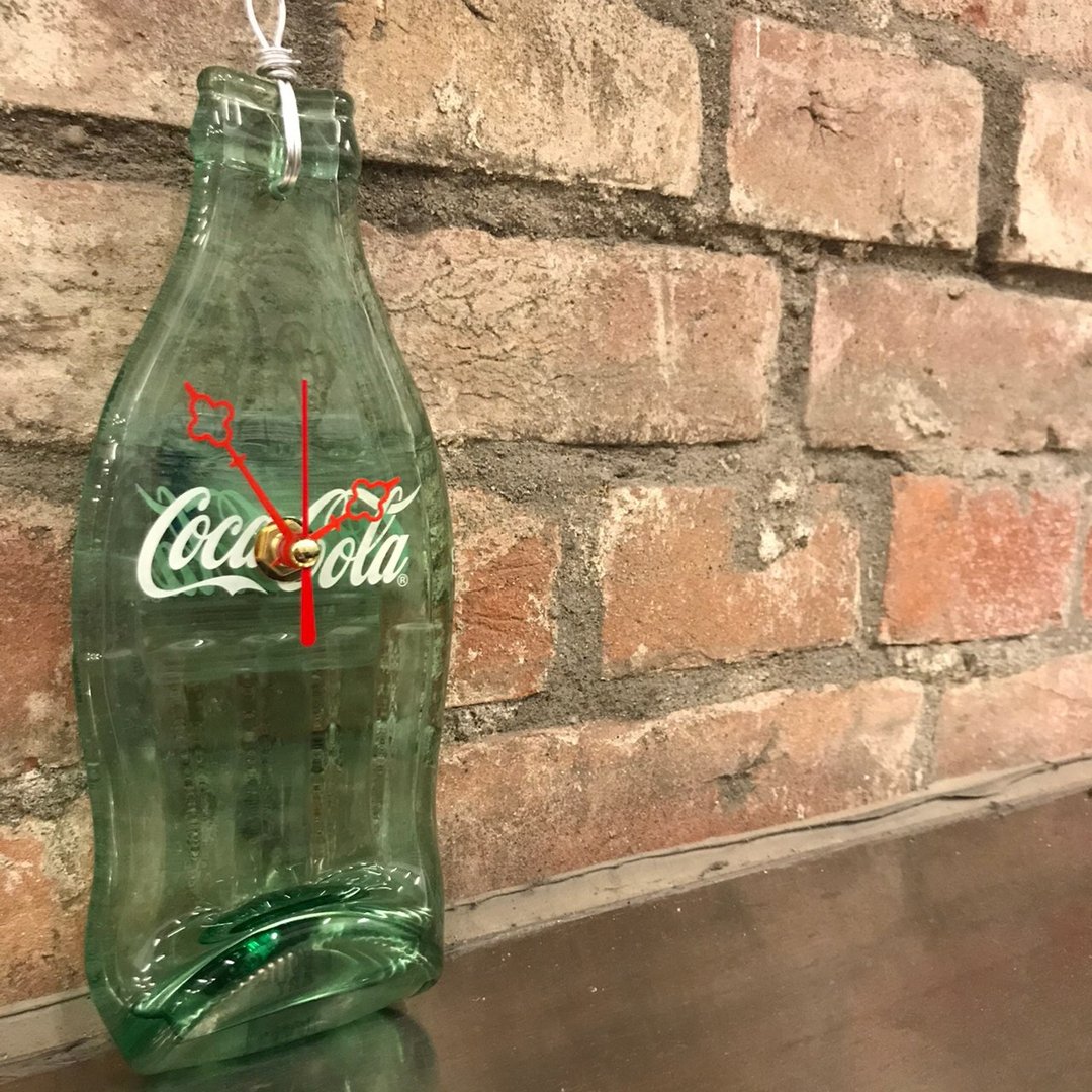 可口可乐 Coca Cola 原瓶挂钟 - 时钟/闹钟 - 玻璃 