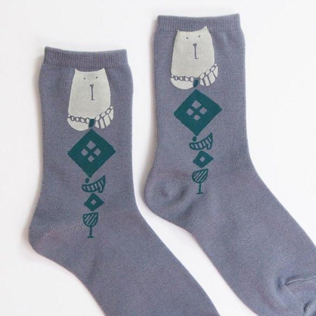 Printed cotton socks No. 002 