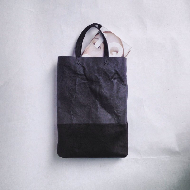 50/50 (fifty-fifty) series, M size - 手提包/手提袋 - 真皮 咖啡色