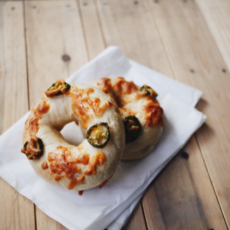 墨西哥辣椒贝果 - 面包/吐司 - 新鲜食材 橘色