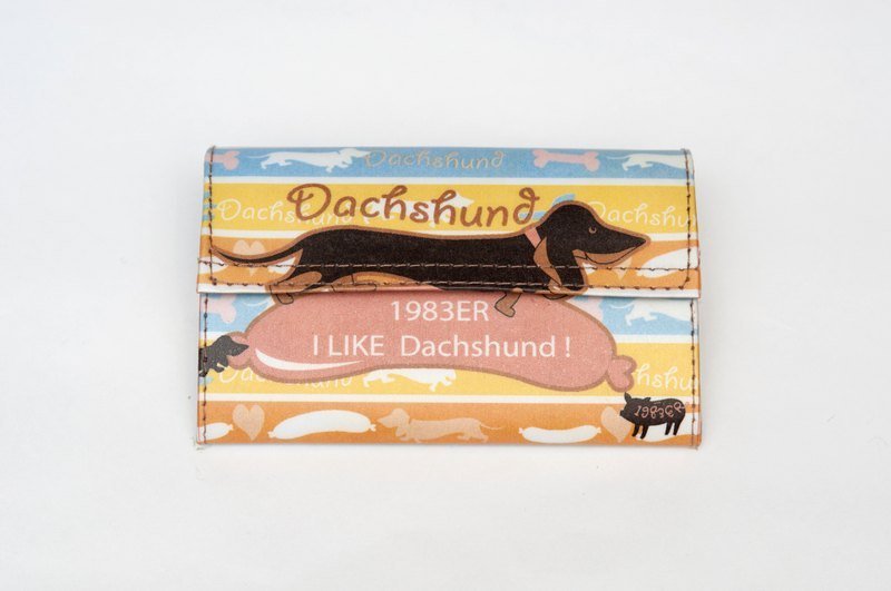 1983ER小纸包-腊肠与腊肠狗 - 皮夹/钱包 - 纸 橘色