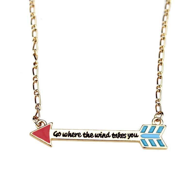 风把你吹到哪里 项链 - 项链 - 其他金属 蓝色