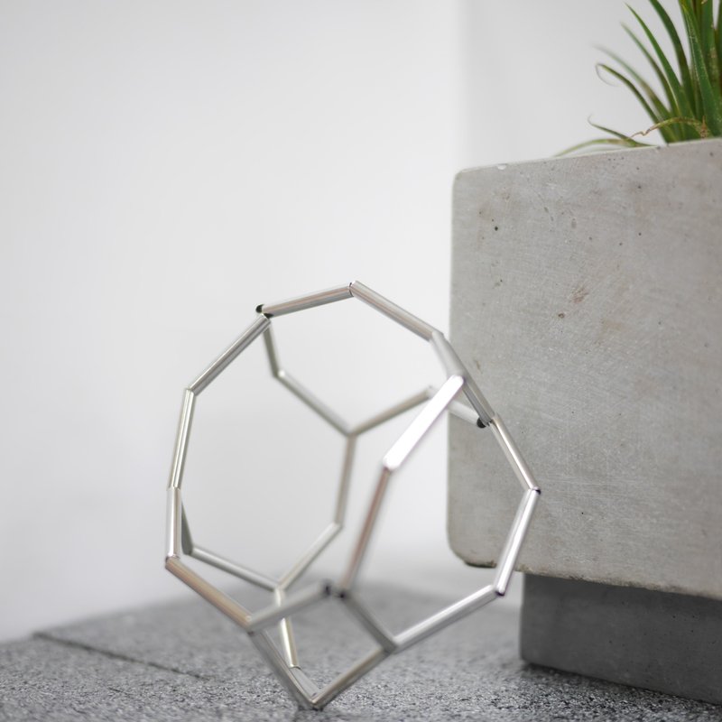 立体不规则几何手镯手环 - 手链/手环 - 其他金属 灰色