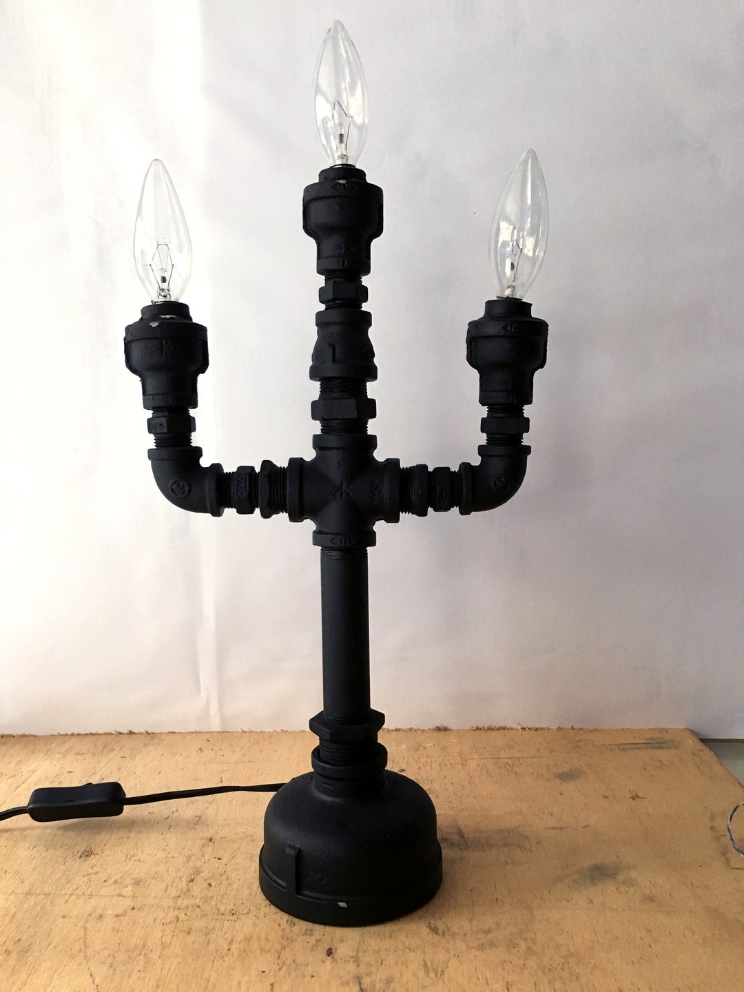 蜡烛台灯 手作台灯 美女与野兽 工业风 loft 复古爱迪生 手作 - 灯具/灯饰 - 其他金属 