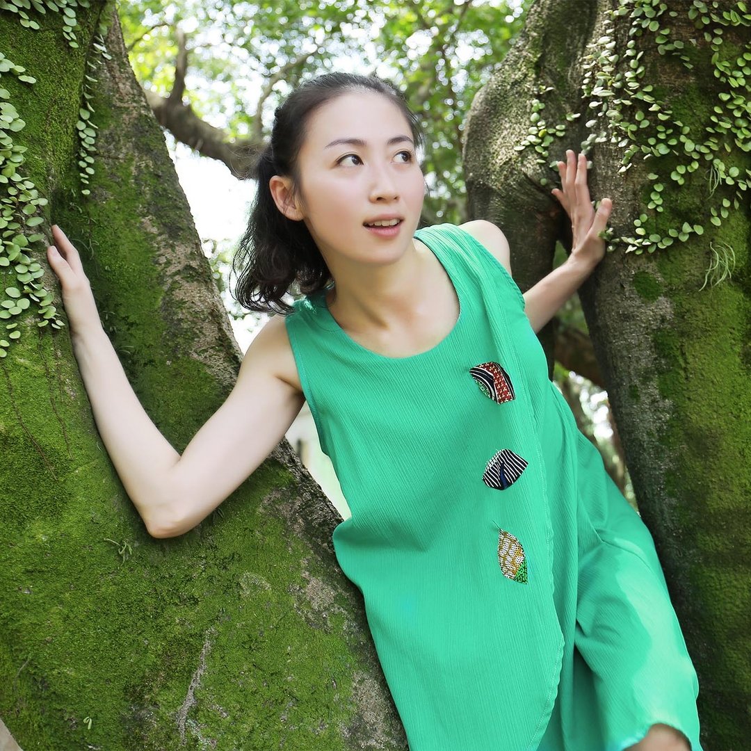 免邮优惠！晓蓓⊕无袖假斜片长版洋装 - 洋装/连衣裙 - 其他材质 绿色