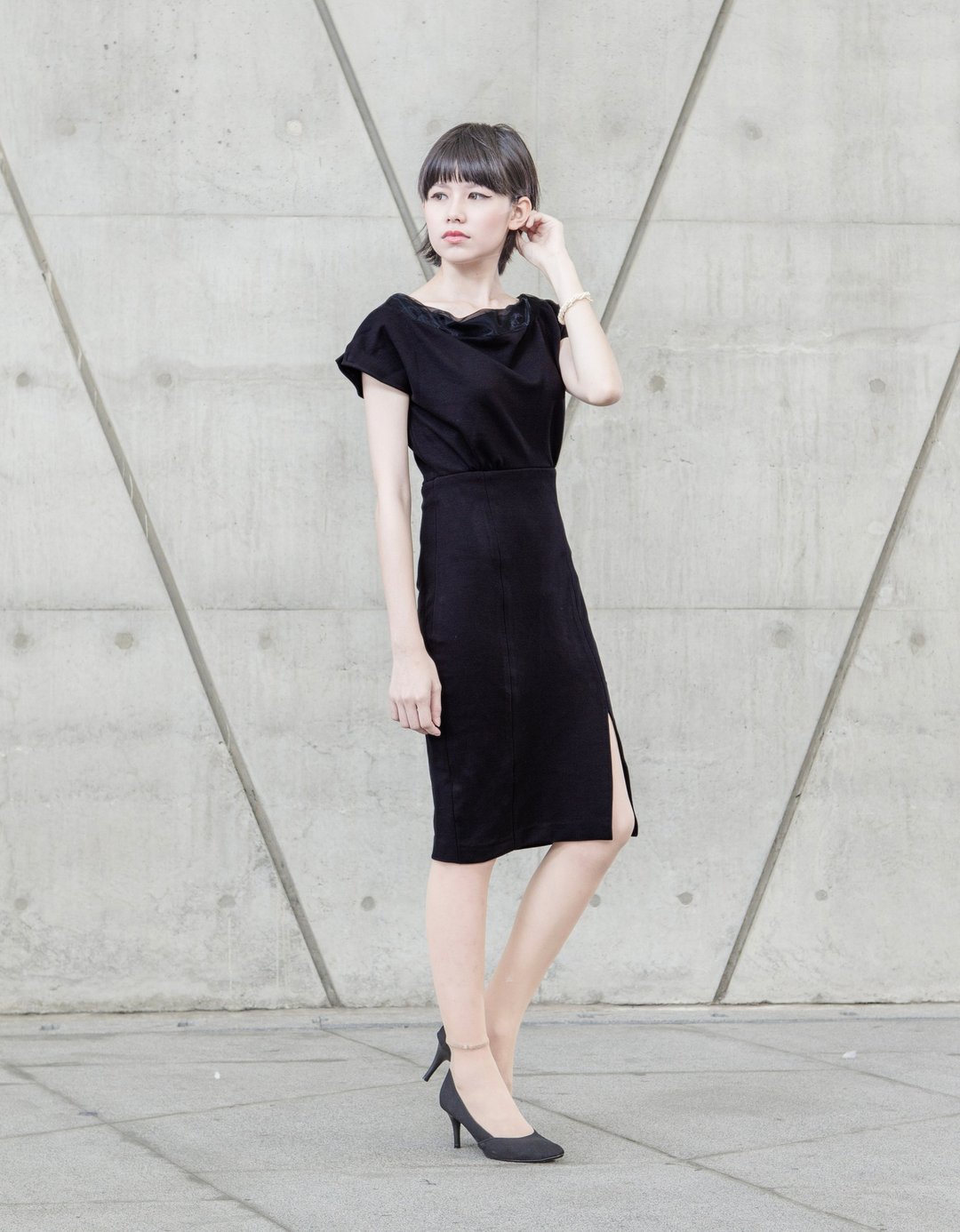 LBD  003 _ 黑色小礼服 - 洋装/连衣裙 - 棉 黑色