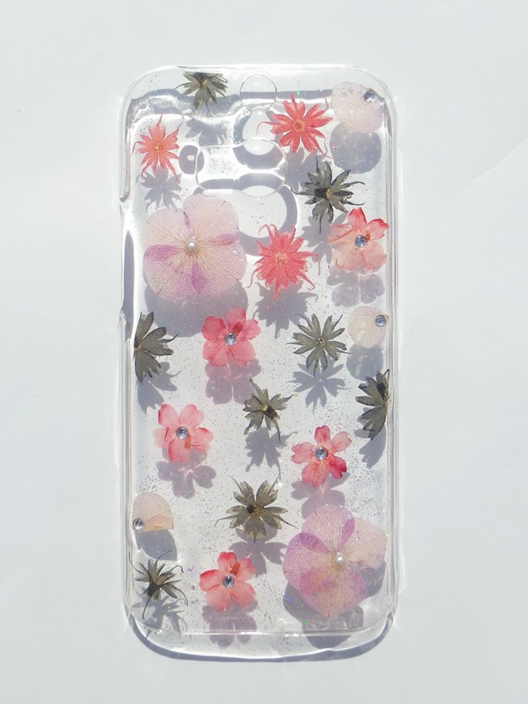 Anny's workshop手作押花手机保护壳，适用于HTC ONE M8, 浪漫粉红 - 其他 - 塑料 