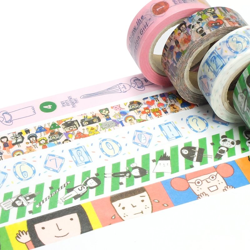 右手超人纸胶带全套 - 纸胶带 - 纸 多色