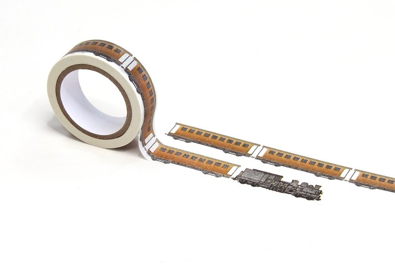 列车纸胶带-阿里山蒸汽火车(SHAY 28) - 纸胶带 - 纸 金色