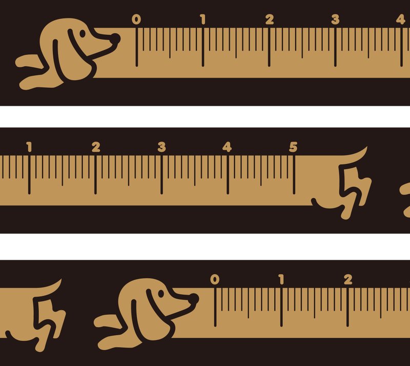 【拍拍】有度量的腊肠狗纸胶带 - 纸胶带 - 其他材质 黑色