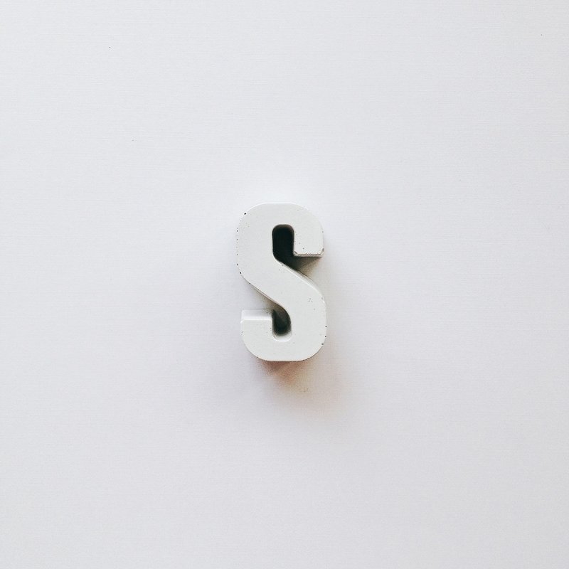 混凝土文字砖(纯白) - Concrete Bricks - 摆饰 - 水泥 白色