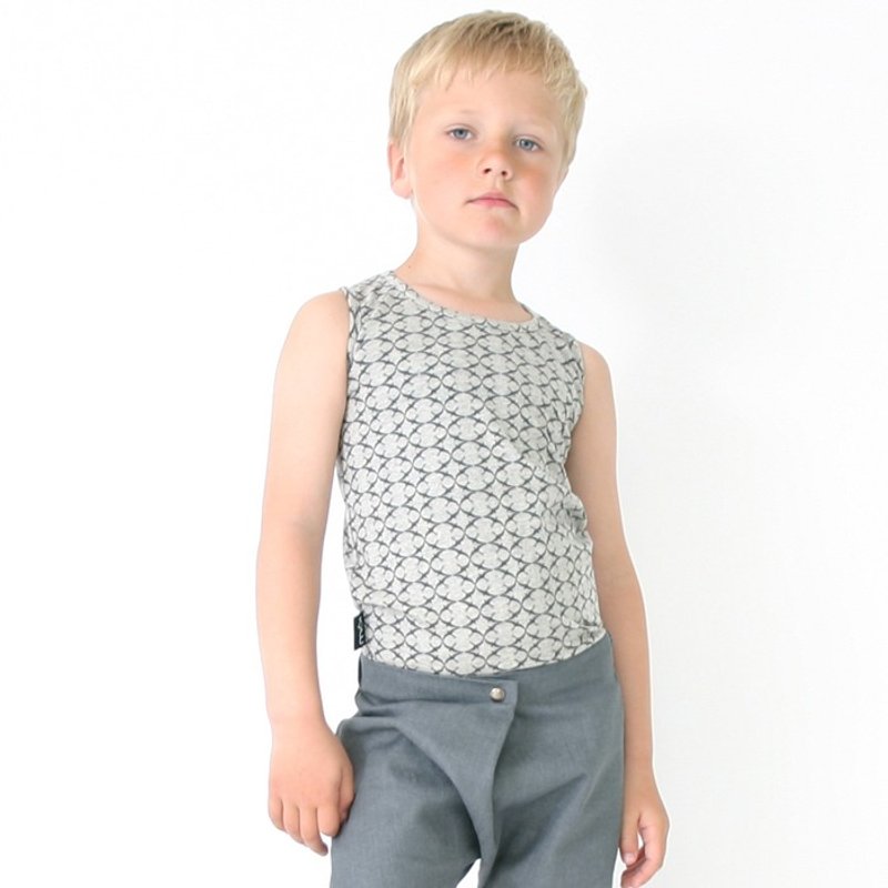 Moi Kids 冰岛有机棉童装背心3Y-4Y灰色 - 其他 - 棉．麻 灰色