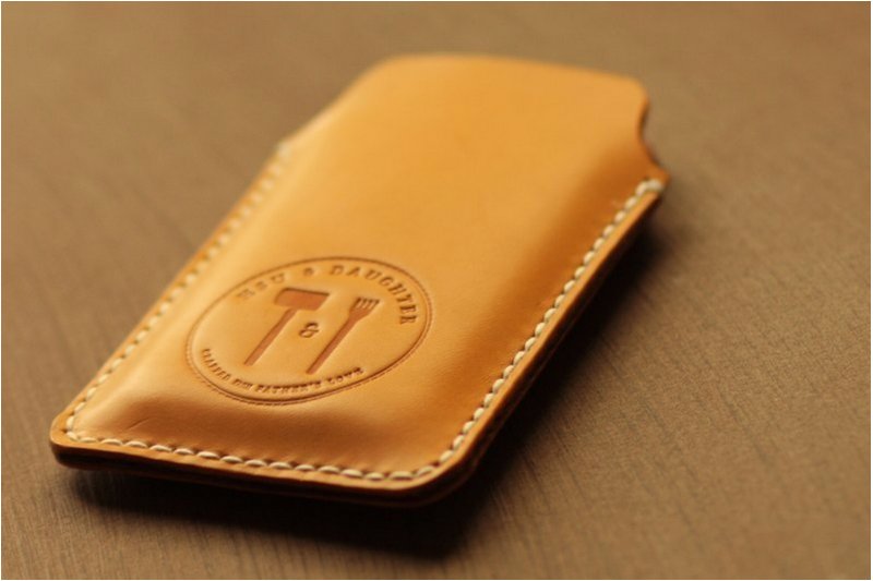 Hsu & Daughter iphone 6 plus/6 plus S /7 plus  极简手机套【HDB2006】 - 手机壳/手机套 - 真皮 橘色