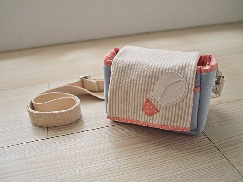 hairmo。热气球前口拉链侧背款相机包-蓝(单眼/类单眼/DC) - 相机包/相机袋 - 其他材质 蓝色