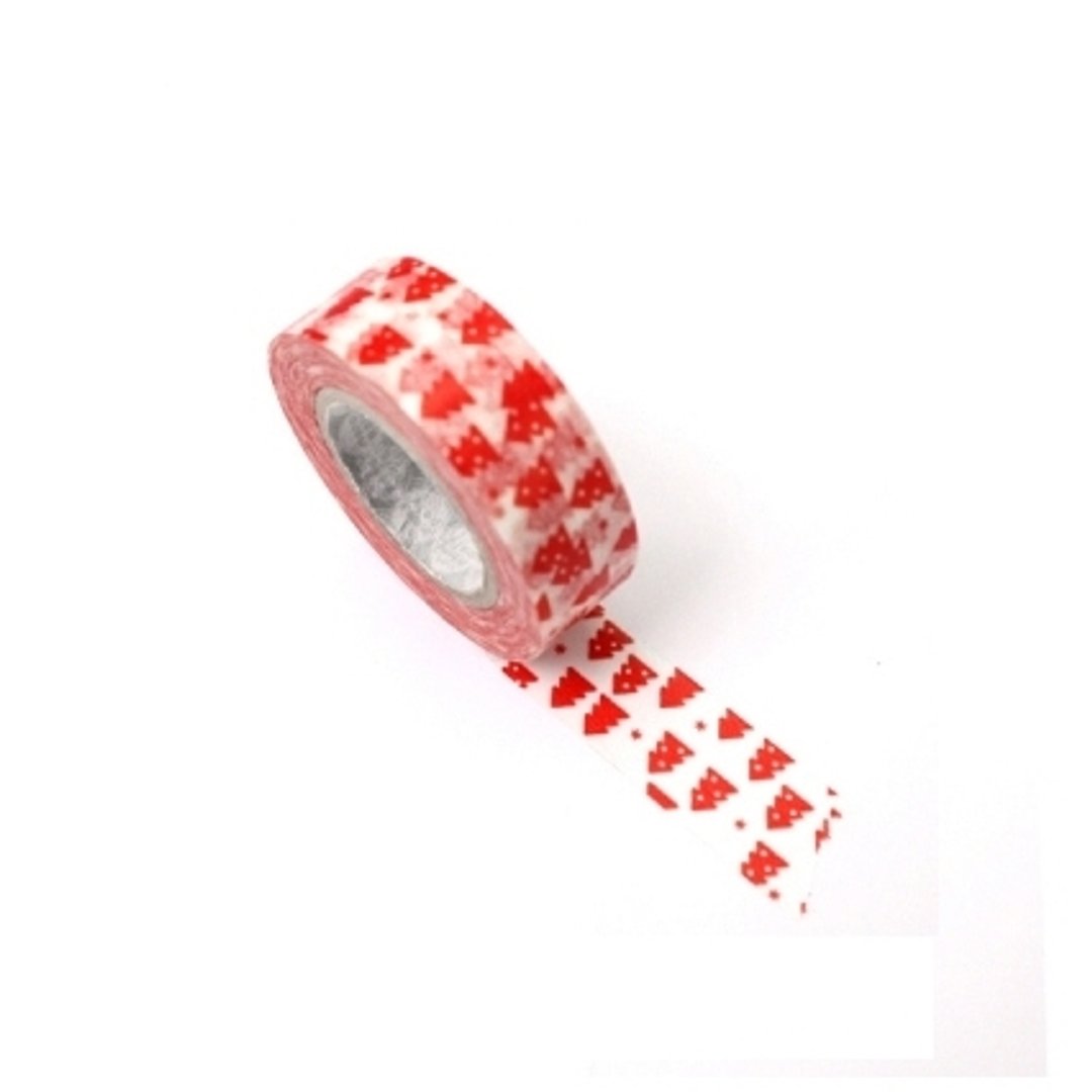绝版出清-纸胶带(25mm)-圣诞树,MPL25470 - 纸胶带 - 纸 红色