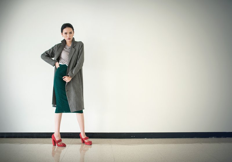 Denise 长版大衣 - 女装休闲/机能外套 - 其他材质 咖啡色